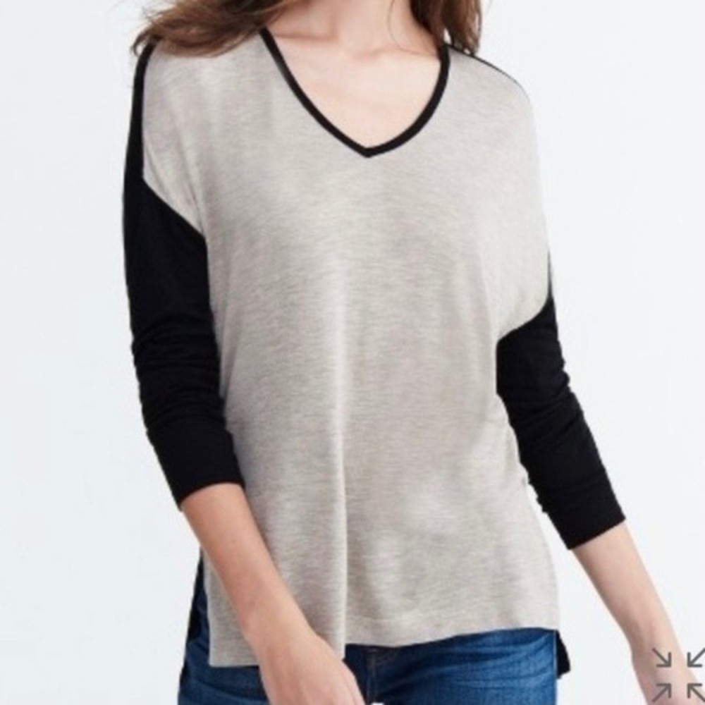 Madewell Anthem Colorblock Tee Shirt, Size XS